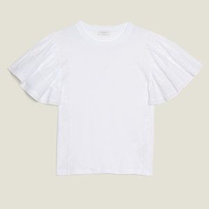 Sandro T-shirt with ruffled sleeves Size Small